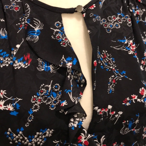 Veronica Beard Floral Print Silk Dress - Picture 5 of 10